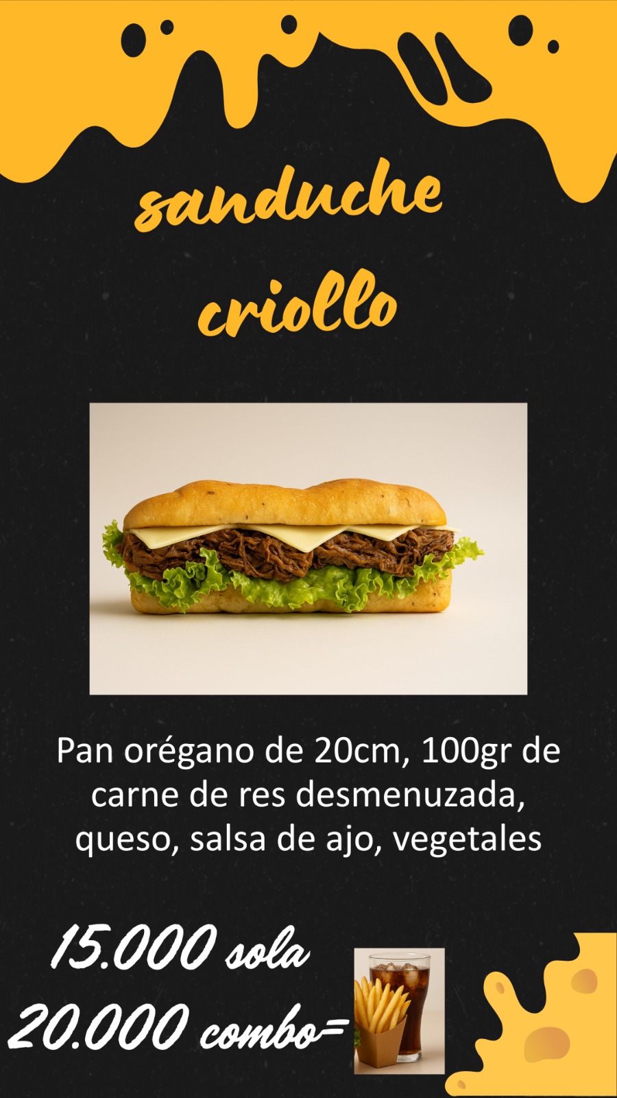 Sanduche criollo